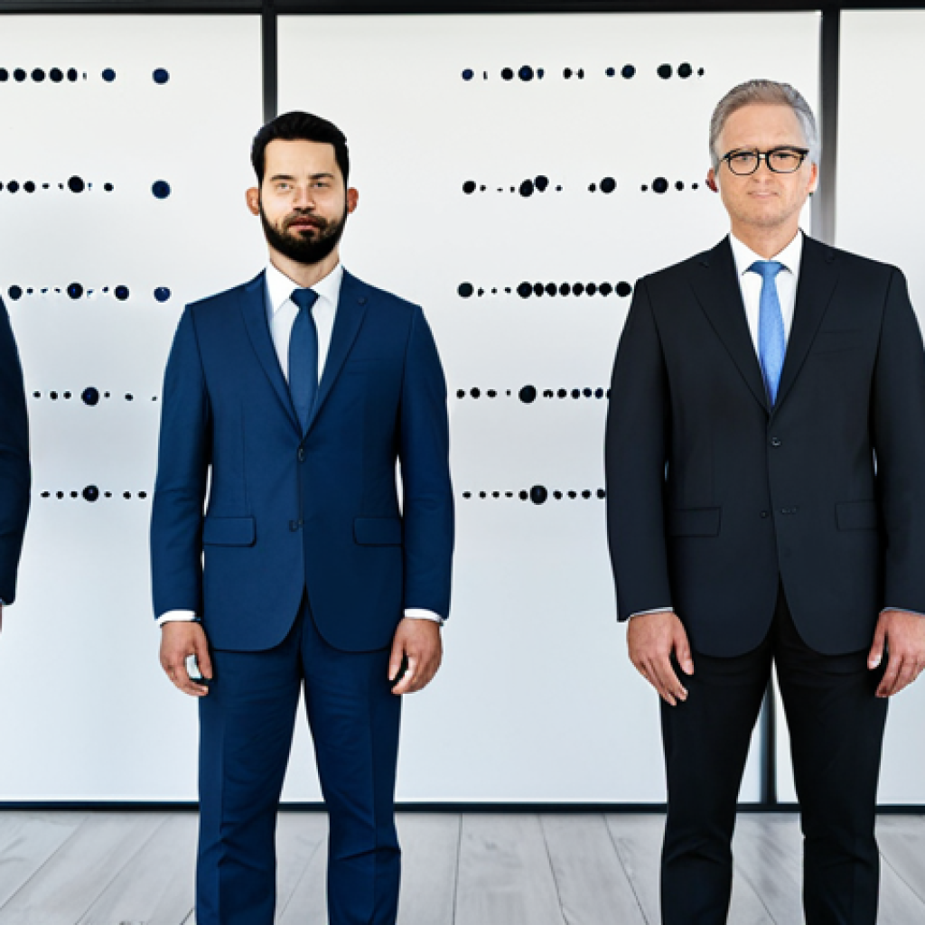 자기 교정 학습 프로세스의 사회적 영향 - Algorithmic Bias in Hiring**
"A diverse group of professional candidates standing in line for a job...