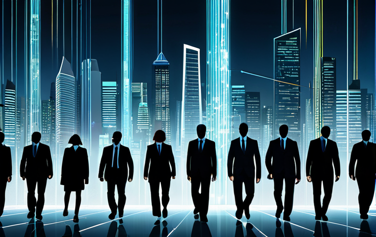 자기 교정 학습 프로세스의 사회적 영향 - Retraining for the AI Economy**

"A diverse group of adults learning new tech skills in a modern cla...