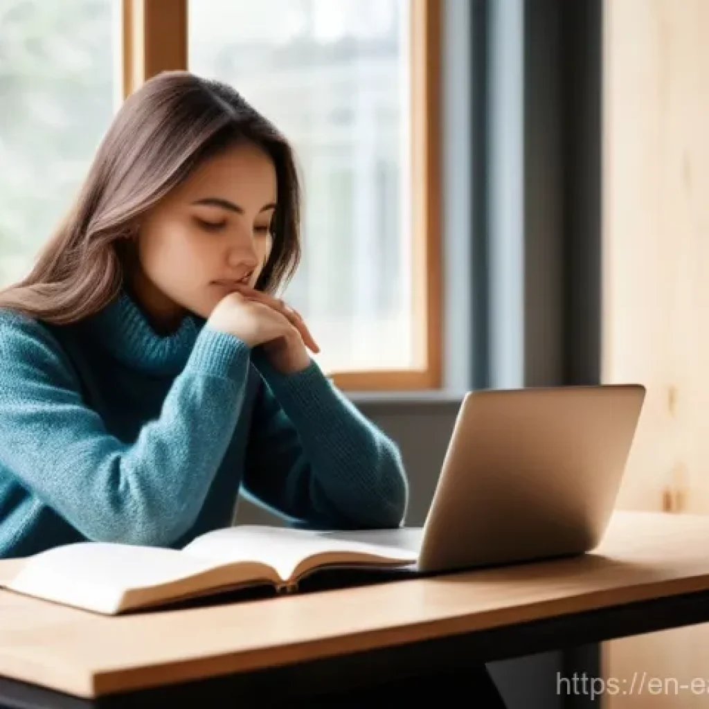 자기 교정 학습 프로세스의 통합적 프레임워크 - **Prompt 1: The Reflective Learner**
"A young adult, perhaps a woman in her late 20s, sits comfo...