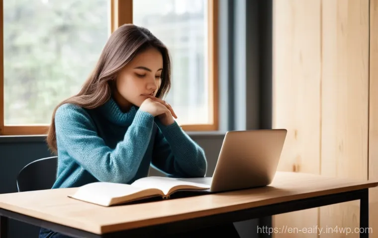자기 교정 학습 프로세스의 통합적 프레임워크 - **Prompt 1: The Reflective Learner**
"A young adult, perhaps a woman in her late 20s, sits comfo...